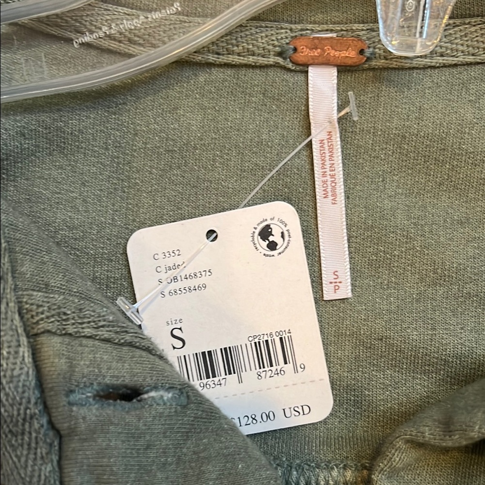 Olive Green Button-Up Jacket - Picture 2 of 3